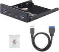 DAGIJIRD 19/20Pins to USB Adapter Connector 3.5 Floppy Bay Expansion Adapter USB Hub Adapter