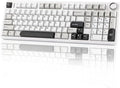 EPOMAKER X Aula F99 PRO Wireless Gaming Keyboard with 8000mAh Battery Hot Swappable Creamy Keyboard 2.4GHz/Type-C/BT5.0 NKRO RGB Backlit for Win/Mac/Gaming (Black&ampGrey&ampWhite)