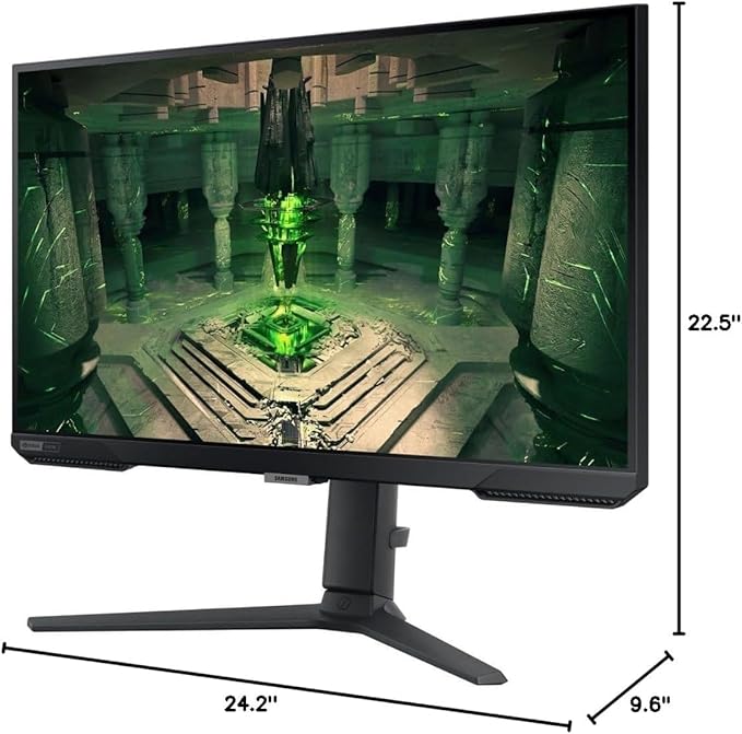 SAMSUNG 27 Odyssey G4 Series FHD Gaming Monitor 240Hz 1ms G-Sync Compatible AMD FreeSync Premium Ultrawide Game View HDR 10 IPS DisplayPort HDMI Black with MTC HDMI Cable