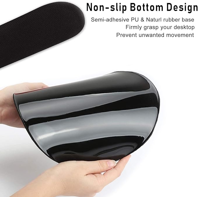 Keyboard Wrist Rest and Mouse Pad Wrist Support Set with CoastersNon-Slip PU Base Ergonomic Gaming Mousepad for Home Office Working Studying Easy Typing &amp Pain ReliefCute Cow Print