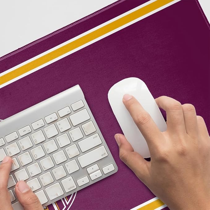 Cal State Dominguez Hills CSUDH Toros Primary Logo Stripes Large Gaming Mouse Pad Desk Mat with Stitched Edges Non-Slip Base for Gamer Home and Office 31.5 x 15.7