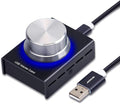 USB Volume Control AIMOS Lnline Volume Knob Lossless Audio Computer with 6.57ft USB Cable Mute Volume Control and PC Speakers Switch Control Module for XP MAC Vista Win 7 8 10 Android Etc