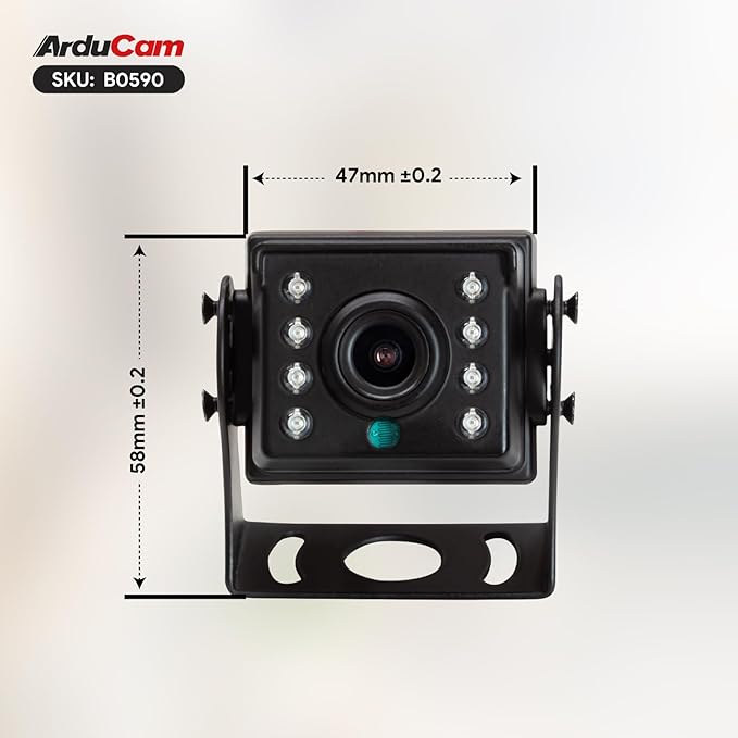 Arducam 2MP Day &amp Night Vision USB Camera Module 1080P Automatic IR-Cut Switching USB 2.0 Webcam with 850nm IR LEDs for Windows Linux Android and Mac OS