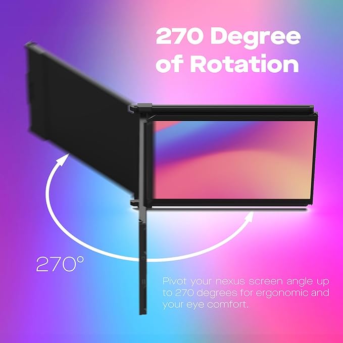 Nexus Laptop Screen Extender14'' Protable Monitor Plug and Play Laptop Monitor Extender for 14-17 LaptopsCompatible with Windows/Mac/Android/Switch
