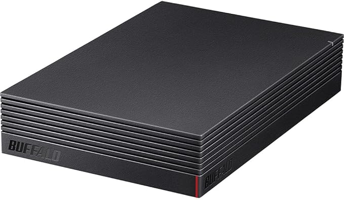 Buffalo HD-ACD8U3 CMR HDD External Hard Drive 8 TB TV Recording PC/PS4/4K Compatible Buffalo Nasne™ Compatible Quiet &amp Compact Made in Japan Fault Prediction Mimamori Signal