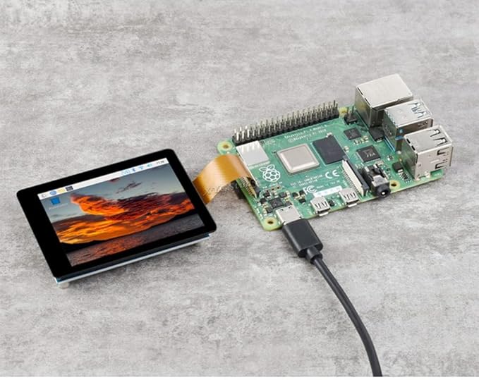 2.8inch DSI Capacitive 480×640 IPS Display Panel Touch Display LCD for Raspberry Pi 5/4B/3B+/3A+ with I2C Touch Port and Fully Laminated Screen
