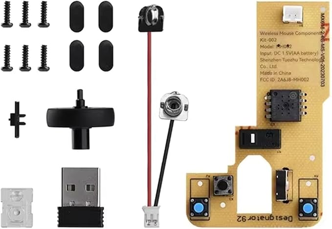 10X for Bamboo Lab DIY 3D Printing Wireless Mouse Kit Model 002 Computer Mouse Components with Printer Parts
