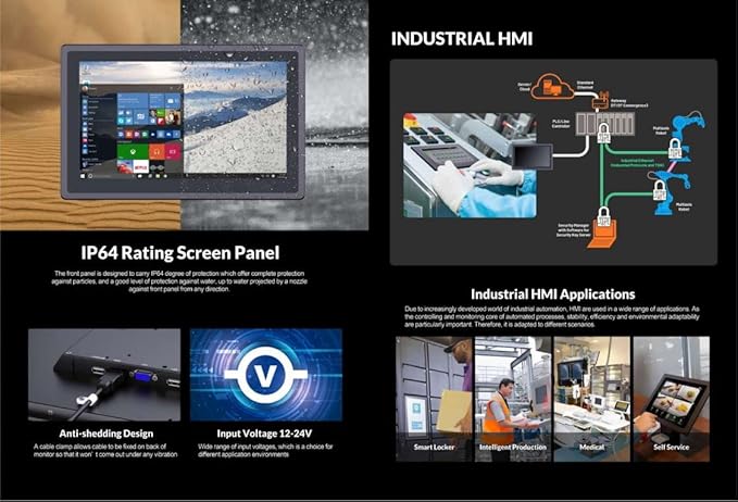 LILLIPUT 15.6 TK1560/C NO-Touch 1000 nits high Brightness IP65 Front Panel Design with HDMI VGA AV Monitor for Teleprompter