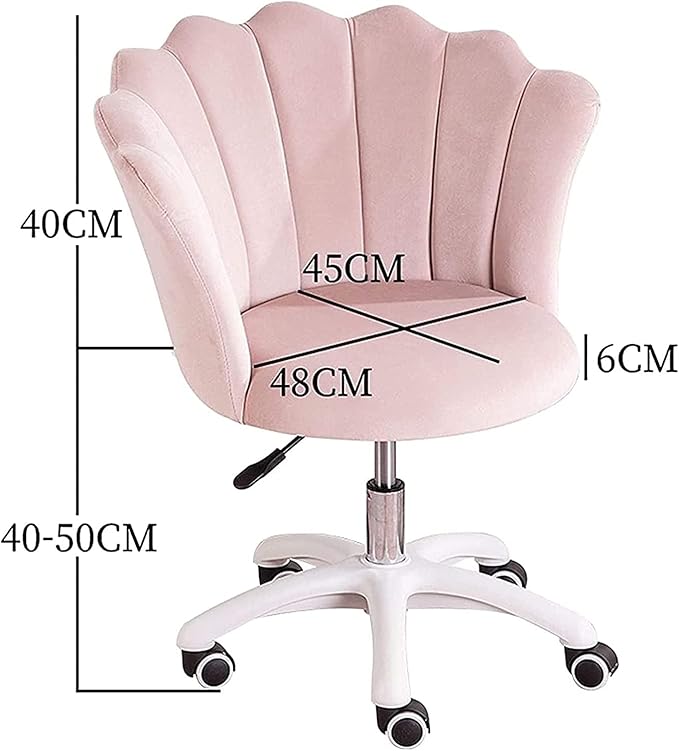 Office Velvet Swivel Chair Office Chair Ergonomic Office Chair Petal Wrap Design Computer Chair Gaming Gaming Chair Chair (Color:Dark Green)