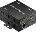 4K HDMI Over Ethernet Extender TCP/IP 492ft 4K@30HZ/2K@60hz/1080P@60HZetc.H.265 encoding/decoding1-to-Many Setup Fixed IP Address with the Option to Change IP. requiring only 10M Bandwidth.