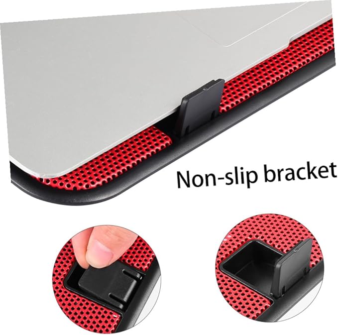 TEHAUX 14 Inch Laptop Cooling Pad Dual Fans Slim Design USB Powered Compatible Notebooks and Laptops for Gaming and Office Use