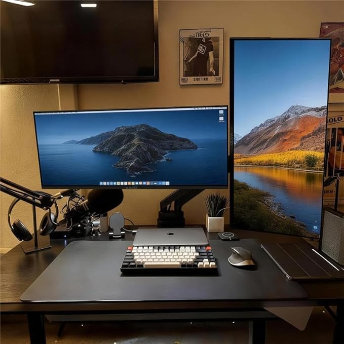 Kado Dual Gaming Monitor Setup - 2-Pack 34 100Hz Ultrawide 21:9 3440x1440 WQHD Computer Monitor 103% sRGB Stacked Gaming AMD FreeSync Premium VESA Mount HDMI DisplayPort Built-in Speakers
