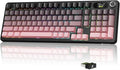 MAMBASNAKE Attack Shark X98 Pro Wireless Mechanical Keyboard with Screen &amp Knob 2.4G/USB-C/BT5.0 Gasket Hot Swappable Creamy Keyboard102 Keys Web Driver RGB Gaming Keyboard for PC/Mac/PS4/Xbox