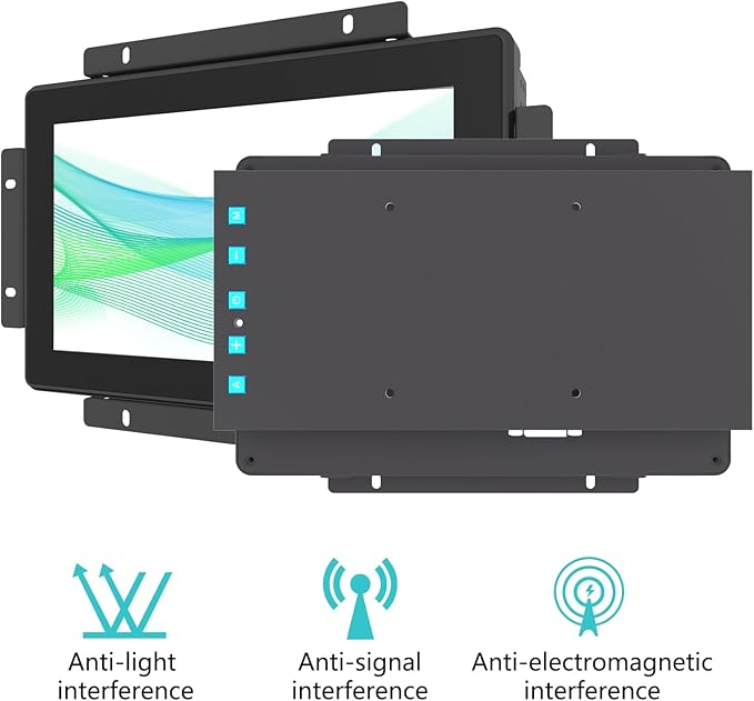 8 Inch Industrial Touch Monitors 10 Points Embedded Open Frame Monitor 1024x 600 @ 60Hz TFT LCD Suitable for kiosks ATMs Vending Machines