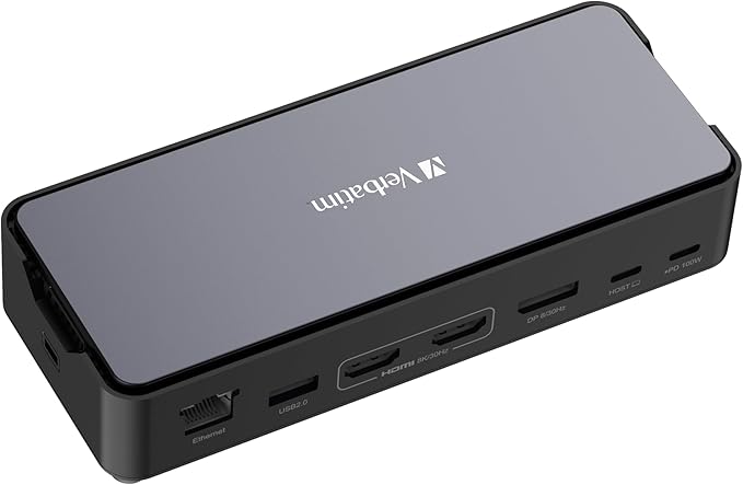 Verbatim USB-C ™Pro Docking Station 15-in-1 - SSD Enclosure Black 32173