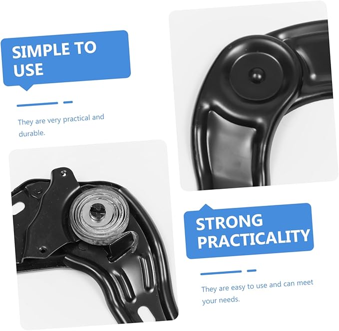 Zerodeko 6 Pcs Chair Regulators Multi Angle Adjusters for Gaming and Office Chairs Plastic Angle Tuners Replacement Parts for E Sports Seat Easy to Install Black
