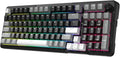 Redragon K742 Wireless Mechanical Gaming Keyboard with Knob Bluetooth 5.0/2.4GHz/USB C Wired Creamy Keyboard with Number Pad for PC Computer RGB Backlits Hot-Swappable with Linear Switches (Black)