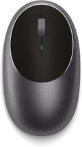 Satechi M1 Wireless Bluetooth Mouse USB-C Rechargeable Compact &amp Portable for MacBook Air/Pro M5/M4 iPad Air/Pro M5/M4/M3 iPad mini Mac mini iMac &amp Windows - Space Gray