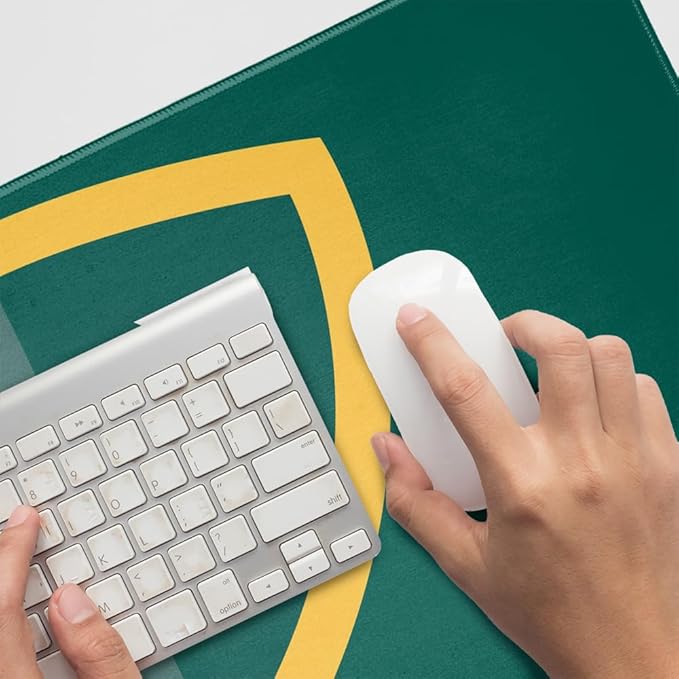 Wayne State University Primary Logo Large Gaming Mouse Pad Desk Mat with Stitched Edges Non-Slip Base for Gamer Home and Office 31.5 x 15.7