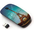 Graphic4You Live Your Dreams Paris Eiffel Tower Ergonomic Wireless Mouse with Nano Receiver
