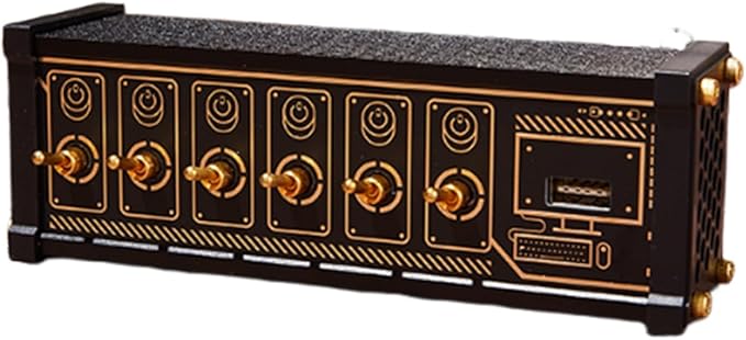 USB-C Hub Switch 6-Port USB Docking Station Gold-Plated Hub Docking Station Independent Control Knob Switch for Data Transfer Phones Tablets and Other Electronic Devices.