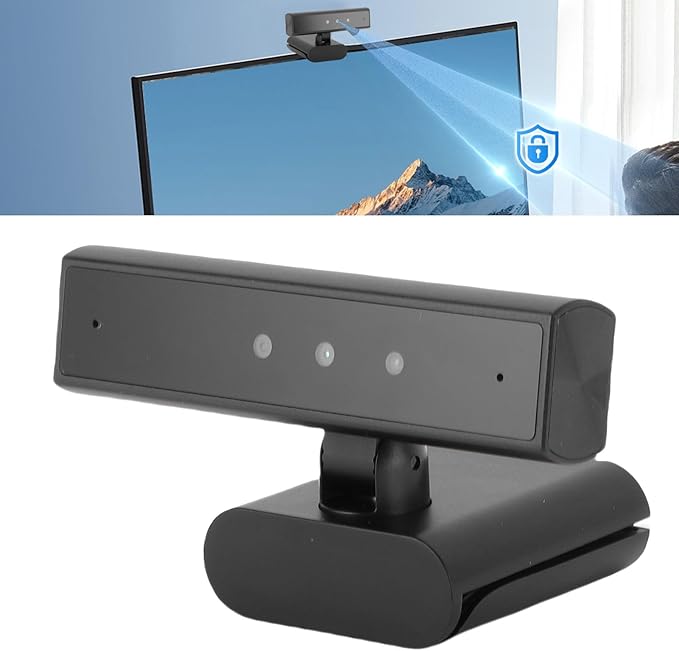 Face Recognition Webcam with Mic 5MP 2560x1440 HD Computer Camera 85 Degree View Angle for Computer 10 11 Face Unlock Video Calls