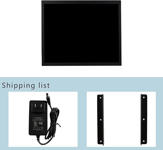 VSDISPLAY 17 Inch 1280x1024 LCD Touchscreen Monitor with VGA DVI Interface 4:3 Industrial Display Used for Outdoor High Brightness