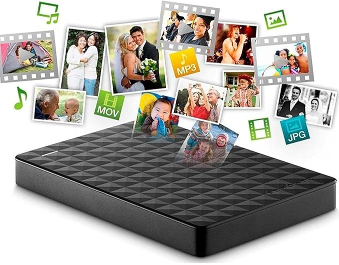 Seagate Expansion Portable 2TB External Hard Drive HDD – USB 3.0 for PC Laptop (STEA2000400)  black