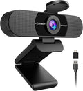 EMEET 1080P Webcam with Microphone C960 Web Cam 2 Mics 90° FOV USB Type-A &amp A-to-C Adapter Plug&ampPlay Computer Camera for Online Calling Zoom/Teams/Facetime Switch 2 Camera Support 2025