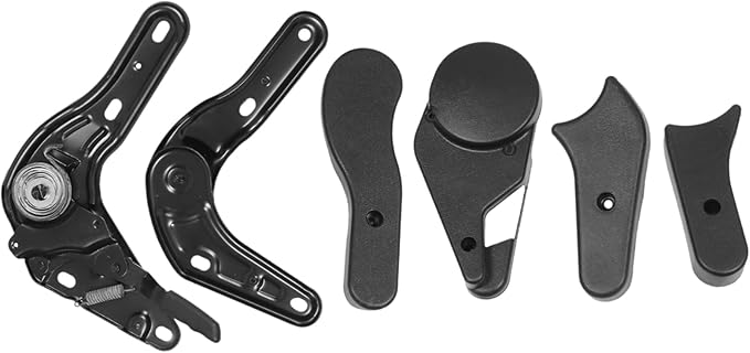 Healifty 6 Pcs Professional Multi Angle Chair Regulators Gaming Chair Adjusters Replacement Parts with Iron Core and Plastic Shell Black