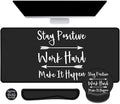 LATEEFAH Mouse Pad with Wrist Rest Large Mouse Pad Ergonomic Gaming Desk Pad Keyboard Wrist Rest Set 4-in-1 Desk Mat Keyboard Mat for Home Office