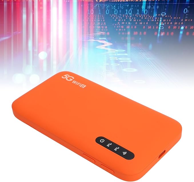 Dioche 5g Hotspot5G Mobile Hotspot Portable WiFi Router with SIM Card Slot Double Band WiFi6 Supports 16 Devices Builtin 6100mAh Battery