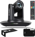 FoMaKo HDMI PTZ Camera AI Auto-Tracking Gen 3 20x Optical Zoom IP USB3.0 HDMI Camera for Church Services Worship EducationFMK12UH Pro(20x)-BBlack Color