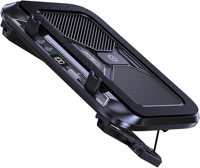 Adjustable Laptop Cooling Mat Ergonomic Neck Pressure Double Fan 100 Speed Adjustable for Height Stand LED Cooling
