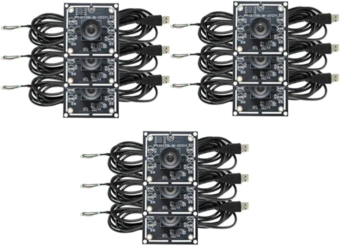 9Pcs 100 Degree Camera Module 1MP OV9732 1280x720 USB Free Driver Manual Focuswith 3 Meter Cable for WinXP/7/8/10