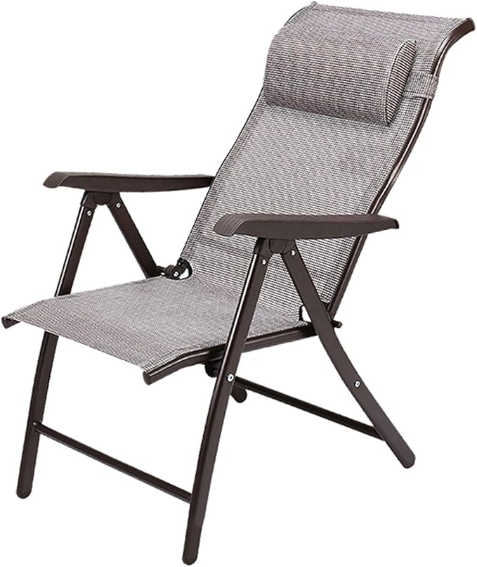 Office Chair Gaming Chair Computer Chair Recliner Lounge Chair Textilene Adjustable Portable Curved with Head Pillow Indoor Outdoor Office