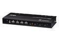 ATEN CS784H 4-Port USB HDMI KVM Switch - 4K UHD 60Hz Audio Support Peripheral Sharing USB 2.0 Hub Remote Port Selector – Control 4 HDMI Computers with One Keyboard Mouse Monitor