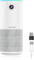 NUROUM C10(2nd Gen) 1080P Conference Webcam with Microphone Speaker Portable All in One Computer Camera for Video Conference AI Noise Cancellation &amp AGC USB Plug&ampPlay for PC/Desktop Zoom/Te