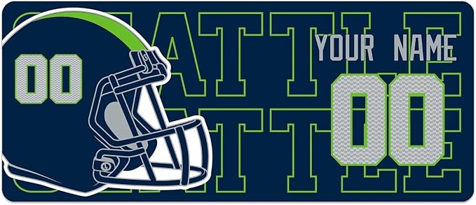 ANTKING Seattle Mouse Pad for Men Women Youth Gifts Custom Name and Number Desk Pad