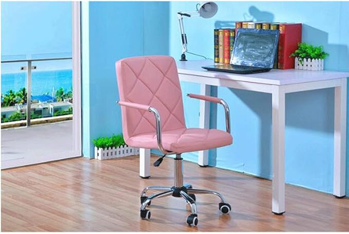 YYDS Chair Lovely Bedroom Gaming Chair Computer Office Chair with Steel Feet Ergonomic Home Rotatable Desk Chair for Live Broadcast Ergonomically (Size : Purple)