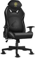 Ergonomic Video Poker Gaming Chair Recliner with Texas Hold'em Sign Swivel Chair with Poker Logo Lumbar Support Headrest Height Adjustable for Study Home Office Black Poker 5