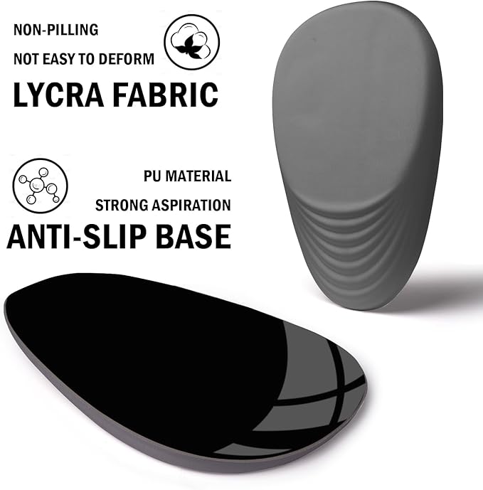 Ergonomic Mouse Pad with Wrist Rest SupportMousepad Relief Carpal Tunnel Pain Entire Memory Foam Mouse Pad with Non-Slip PU Base Wireless Mouse Pad Gray