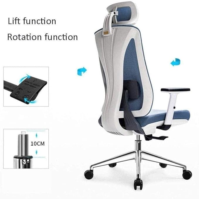 Office Chair Gaming Chair Computer Chair Ergonomic Chair Computer Chair Home Engineering Office Chair Comfortable Reclining Gaming Seat Waist Support (Color : C)