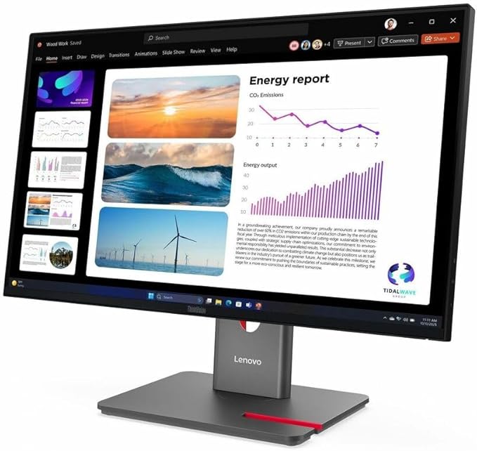 Lenovo ThinkVision P24Q-40 24 Class WQHD LED Monitor - 16:9 - Raven Black - 23.8 Viewable - in-Plane Switching (IPS) Technology - WLED Backlight - 2560 x 1440-16.7 Million Colors - 300 Nit - 4 ms