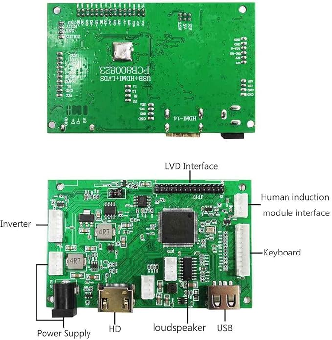 VSDISPLAY 18.5 Inch 1366x768 LCD Screen VS185DF-1000 High Brightness 1000 Nit Display Screen with USB LCD Driver Board