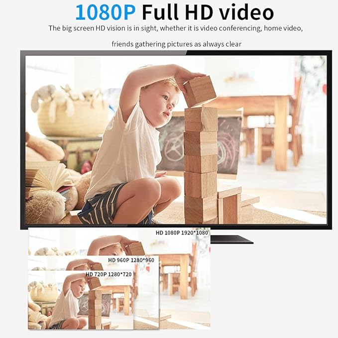 Webcam 1080p Cover Auto Web Camera Microphone Computer Video Calling