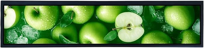 VSDISPLAY 21.3 Ultra Wide Bar Display 1920x360 IPS Digital Signage Monitor with USB Auto-Play Image Rotation and Mounting Holes for Advertising