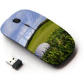 Graphic4You Golf Ball Golf Course Ergonomic Wireless Mouse with Nano Receiver