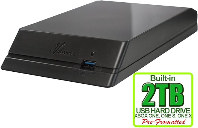 Avolusion HDDGear 2TB (2000GB) USB 3.0 External Gaming Hard Drive (Designed for Xbox One Pre-Formatted) - 2 Year Warranty (Renewed)