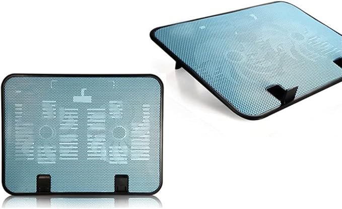 14 Inch Notebook Cooler 5v Fan External Laptop Cooling Pad Slim Stand High Speed Silent Metal Panel